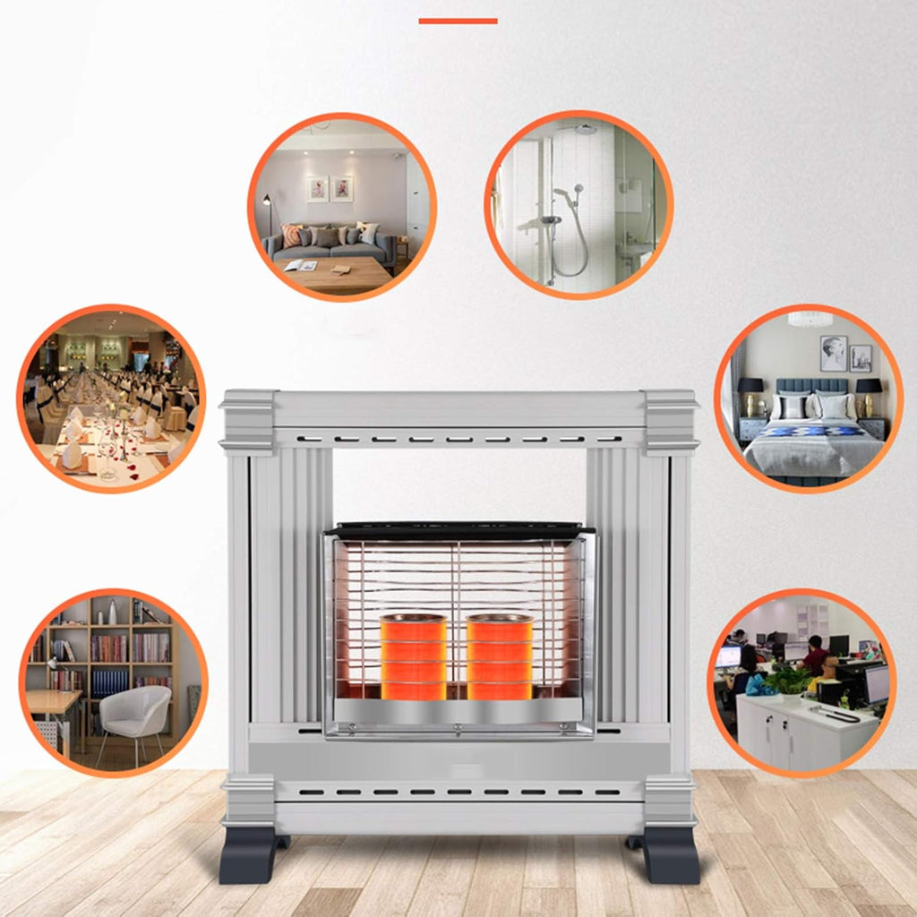 Armoire de chauffage autonome 5,5 kW Chauffage portable Chauffage au gaz butane à faible bruit Chauffage au gaz butane Sécurité à domicile Chauffage au propane Espace
